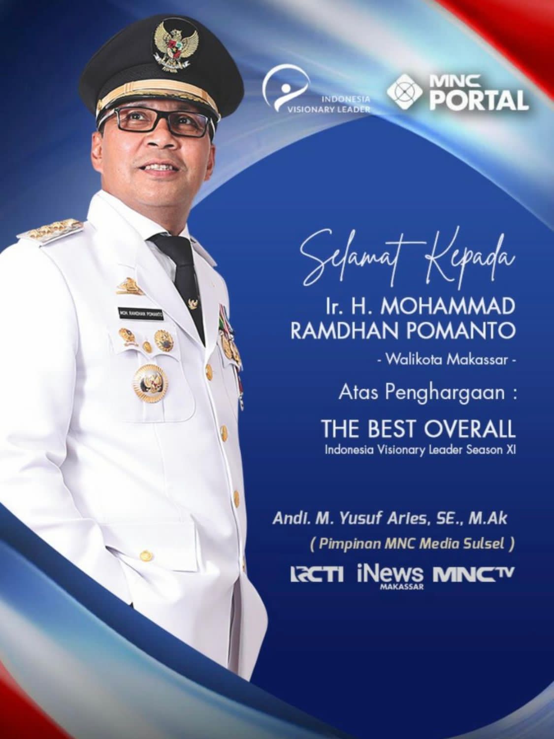 Indonesia Visionary Leaders, Danny Raih Penghargaan Kategori Best Overall