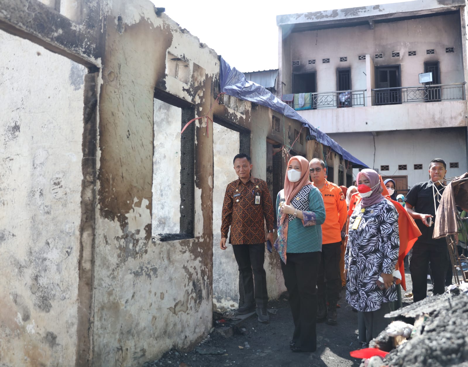 Cek Kondisi Terkini, Wawali Makassar Kunjungi Korban Kebakaran Rappokalling