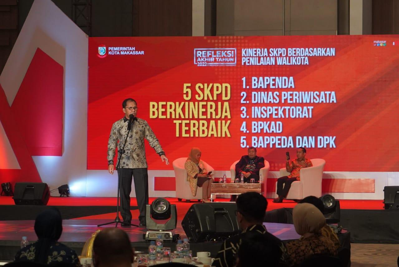 Danny Pomanto Umumkan 5 SKPD Terbaik Pemerintah Kota Makassar