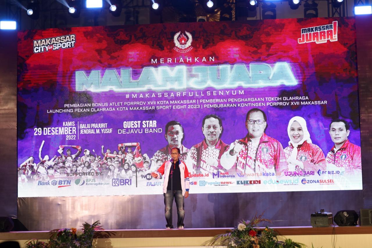Atlet Porprov Makassar Ukir Sejarah, Danny Pomanto Beri Bonus 11 M