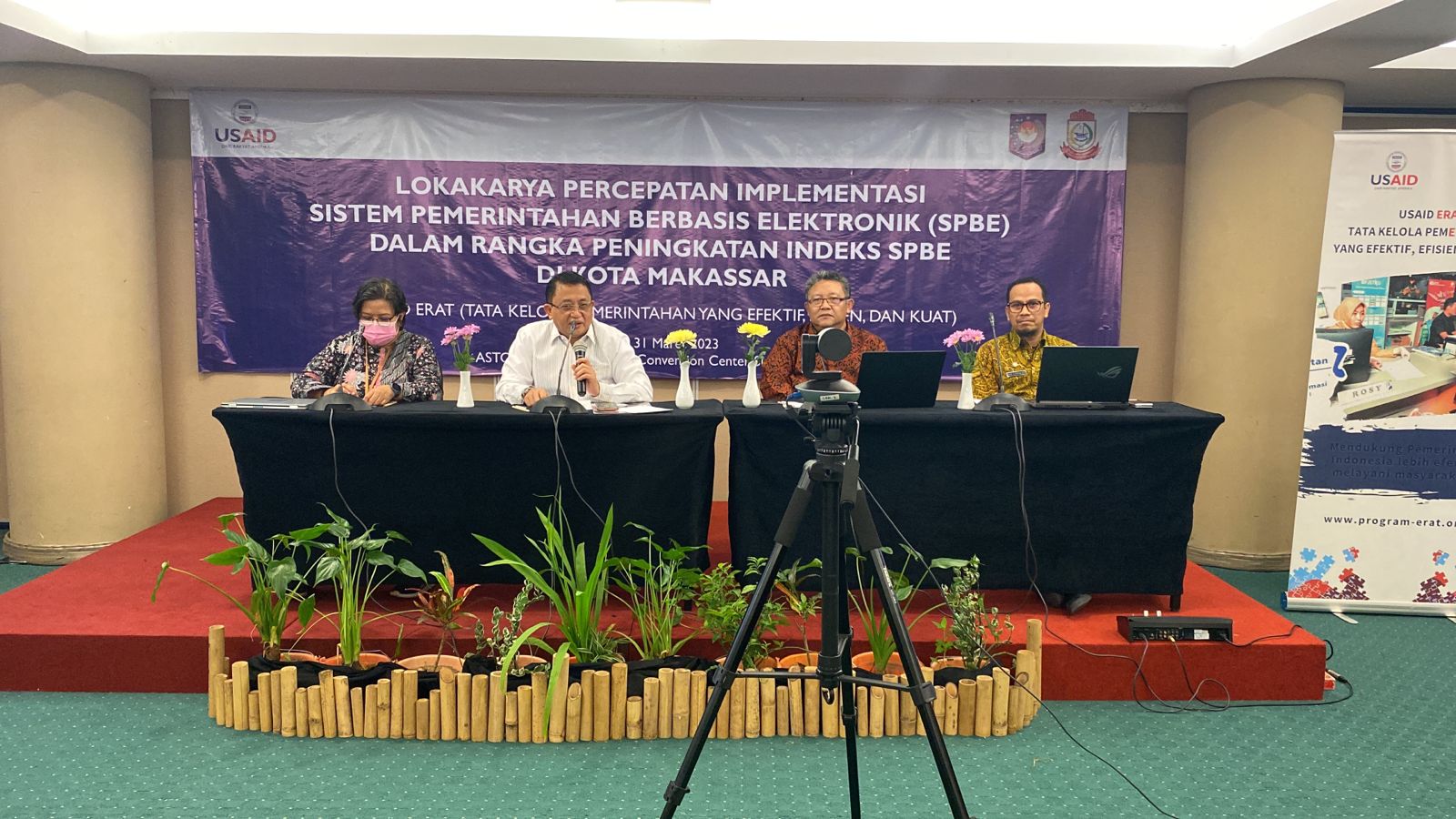 USAID ERAT Dukung Penuh Lokakarya Penguatan Sistem Pemerintahan Berbasis Elektronik yang Digelar Diskominfo Makassar