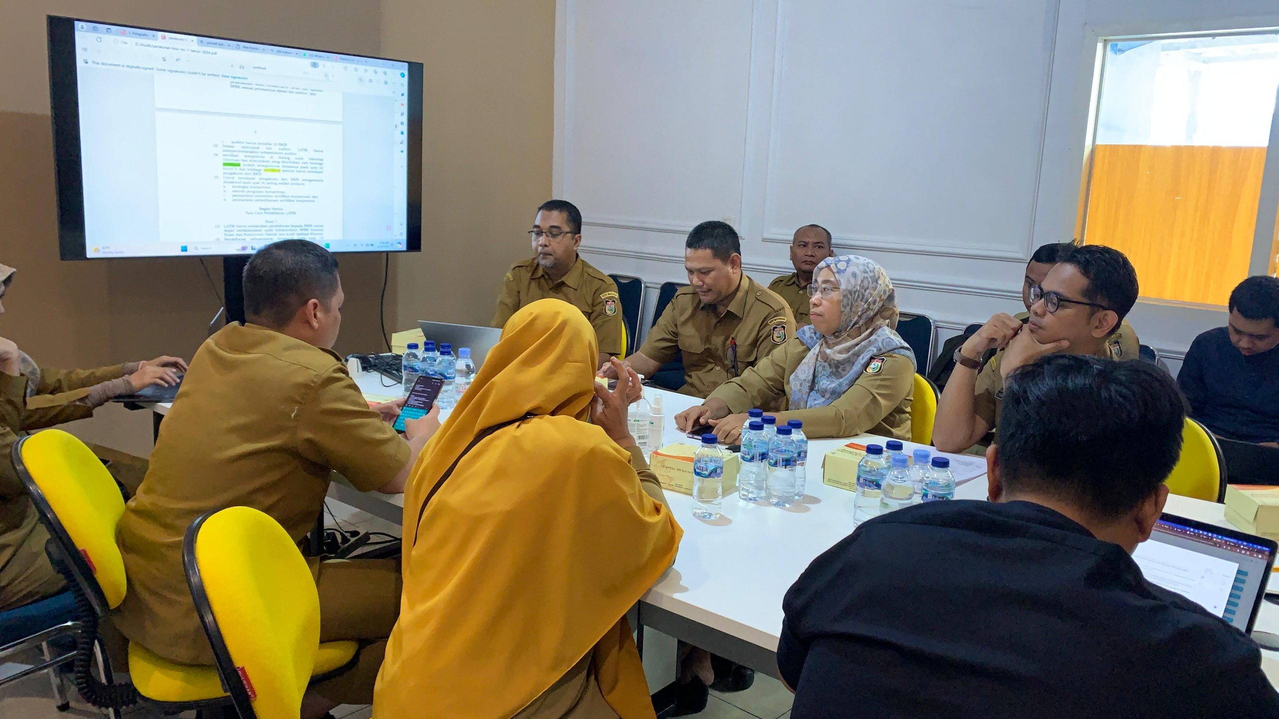 Koordinasi Bersama Inspektorat, Diskominfo Makassar Bahas Persiapan Audit SPBE